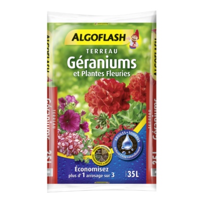 TERREAU GERANIUMS ET PLANTES FLEURIES - 35L