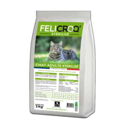 CROQUETTES POUR CHAT FELI'CROQ - 3 kg