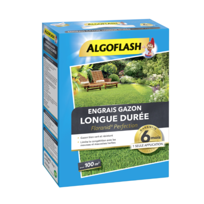 ENGRAIS GAZON LONGUE DUREE 6 MOIS - ALGOFLASH - 5 KG