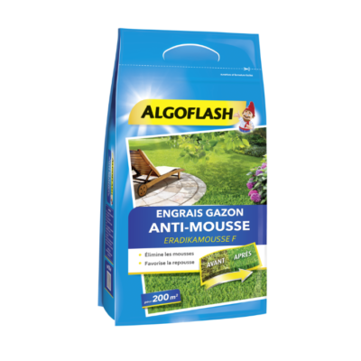 ENGRAIS GAZON ANTI MOUSSE - ALGOFLASH - 6 KG