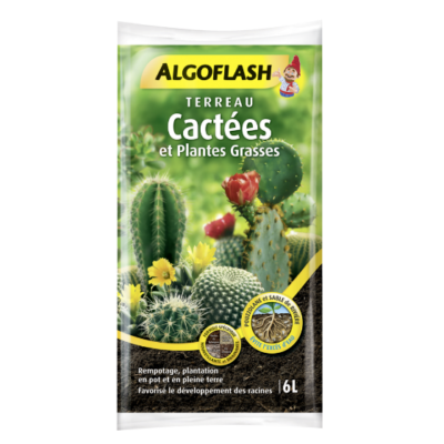 TERREAU CACTEES ET PLANTES GRASSES ALGOFLASH