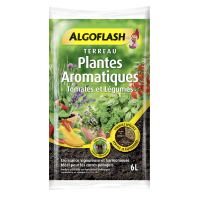 TERREAU PLANTES AROMATIQUES TOMATES ET LEGUMES  ALGOFLASH