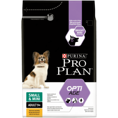 CROQUETTES POUR CHIEN PETITE ET MOYENNE TAILLE 9 ANS ET +  RICHE EN POULET OPTIAGE® - PURINA PRO PLAN